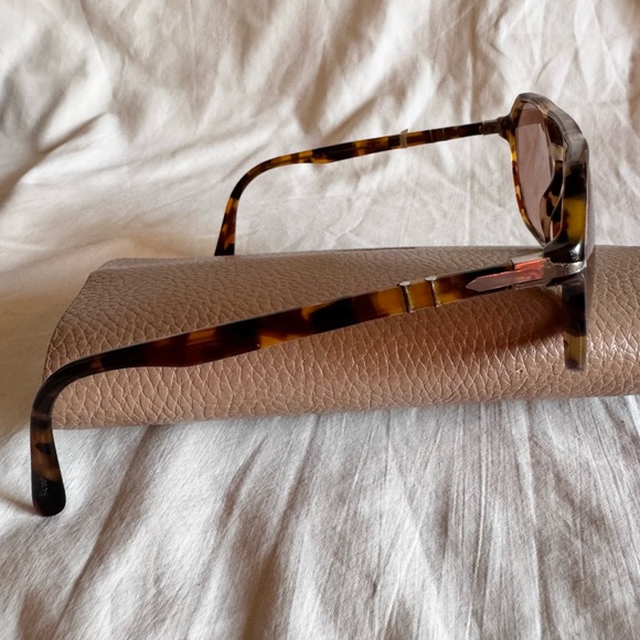 Persol - Aviator-Style Tortoiseshell Acetate  prescription attached Sunglasses - Picture 7 of 15